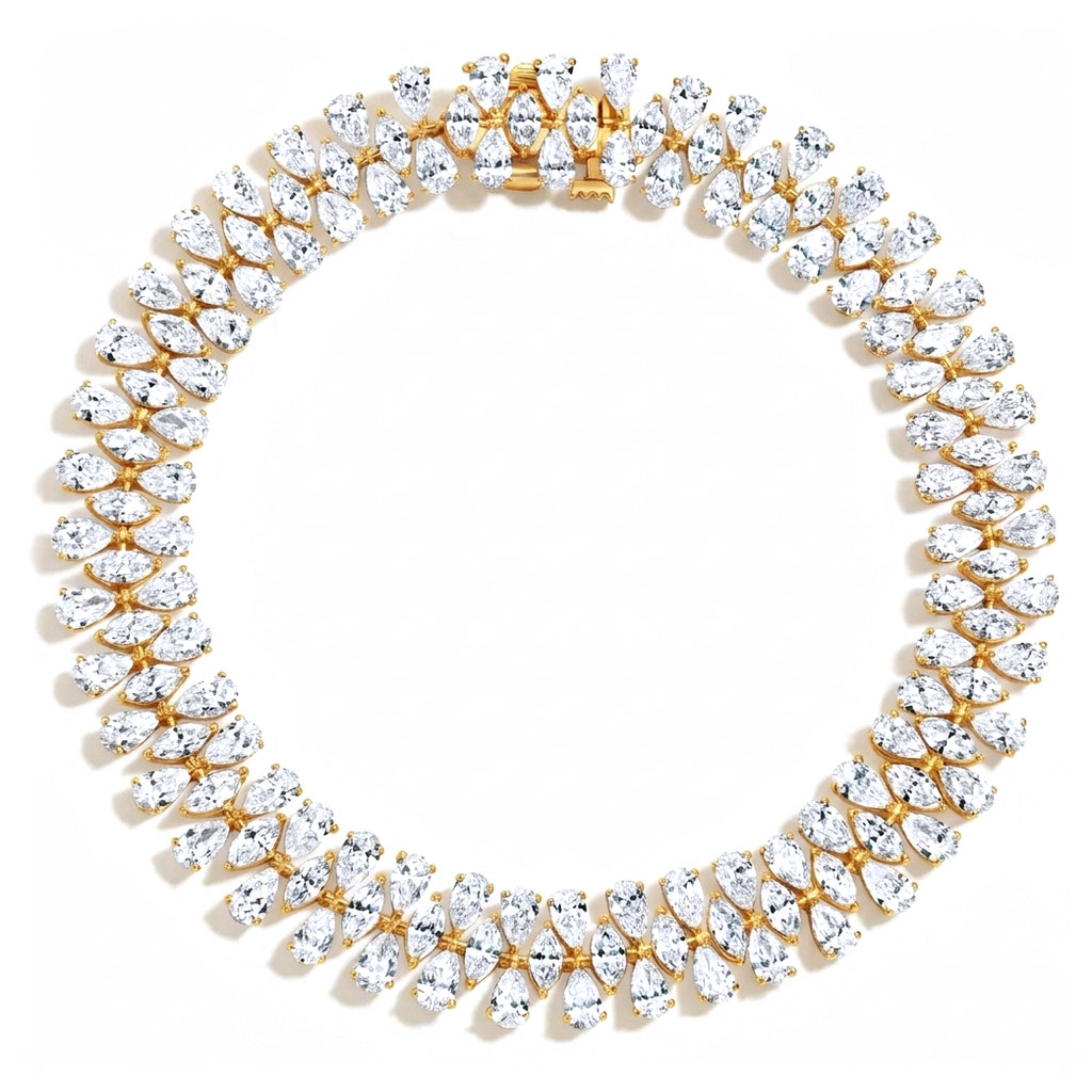 Calista pear diamond bracelet